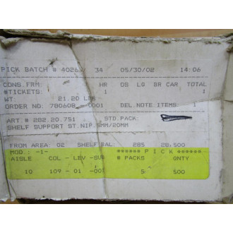 Generic 282.20.751 Shelf Support 28220751 (Pack of 44)
