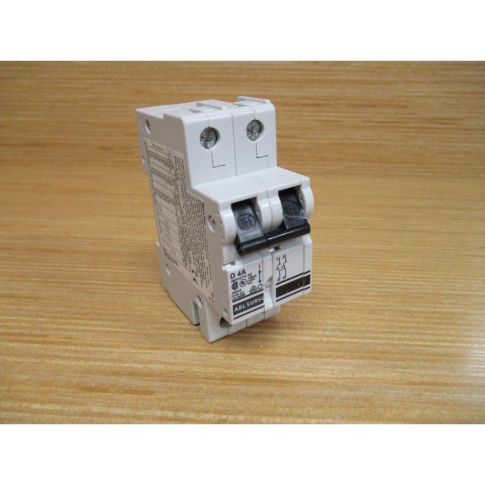 ABL Sursum 2DU4 4A Circuit Breaker 2DU4-D4A Chipped - Used