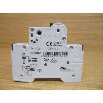 Siemens 5SY6110-7 10A Circuit Breaker 5SY61107 - Used