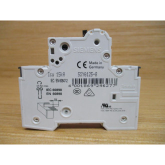 Siemens 5SY6125-8 25A Circuit Breaker 5SY61258 - Used