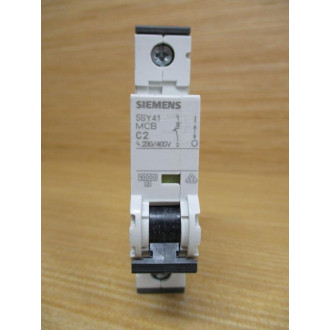 Siemens 5SY4102-7 Circuit Breaker 5SY41027 2 Amp (Pack of 2) - Used