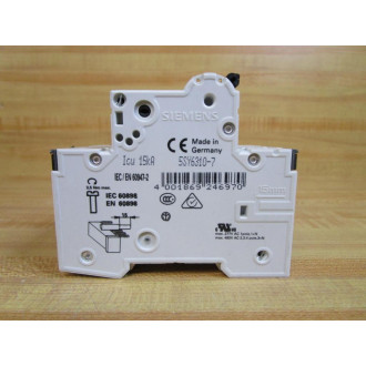 Siemens 5SY6310-7 10A Circuit Breaker 5SY63107 - Used