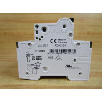 Siemens 5SY6316-8 16A Circuit Breaker 5SY63168 - Used
