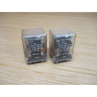 Deltrol Controls 20310-82 Relay 2031082 13HP 10AMP 120VAC (Pack of 2) - Used