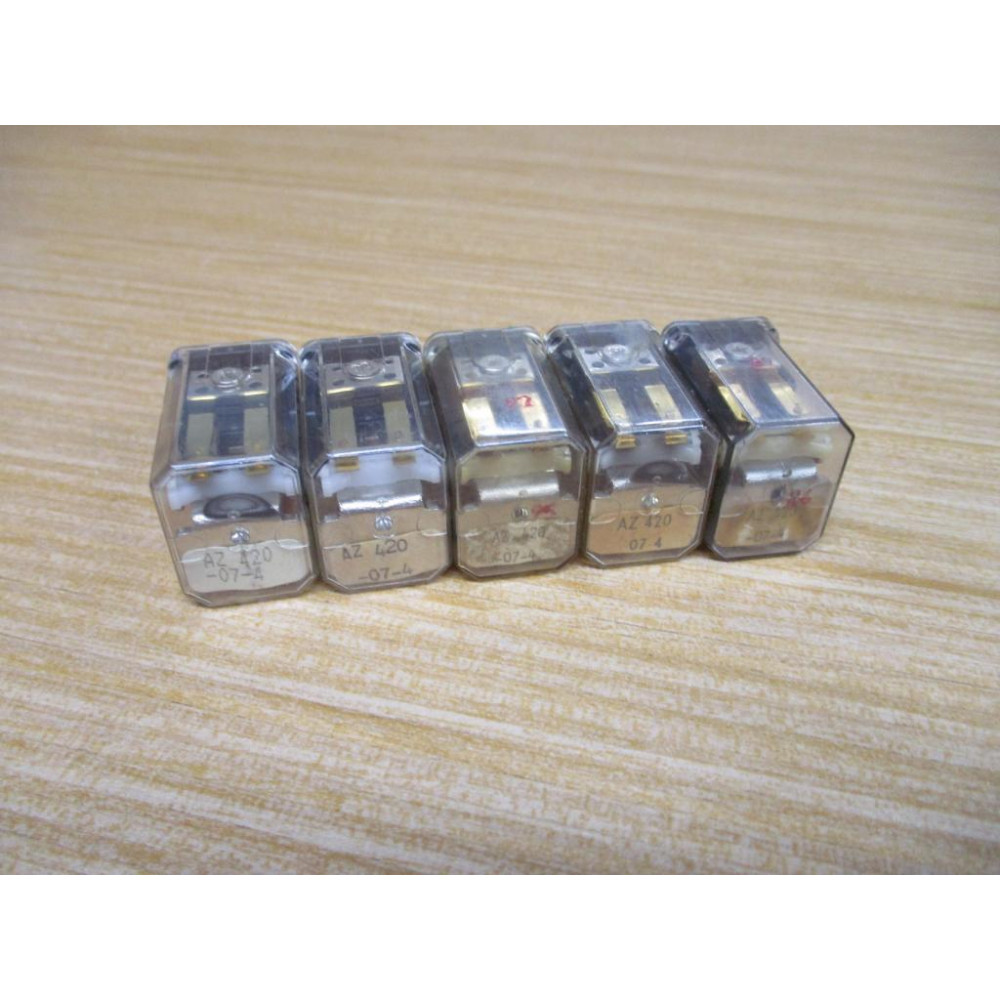 American Zettler AZ420-07-4 Relay AZ420074 (Pack of 5) - Used