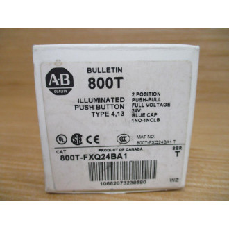 Allen Bradley 800T-FXQ24BA1 Push Button W800T-XA1, 800T-Blank