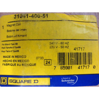 Square D 31041-400-51 Magnetic Coil 3104140051