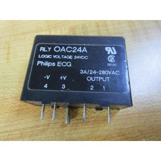 Philips ECG Components RLY-OAC24A Relay RLYOAC24A - Used