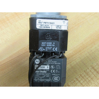 Allen Bradley 800T-PBTH16AD1 Amber Button w800T-N326 & 800T-N296 & XD1