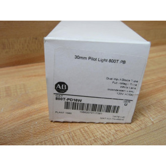 Allen Bradley 800T-PD16W Pilot Light assy 800TPD16W W800T-N290N