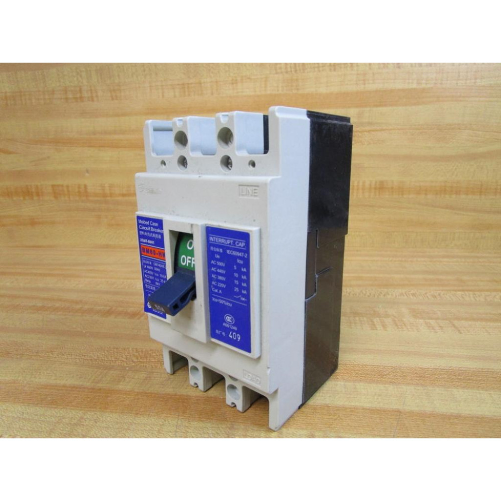 Shihlin BM60-HN 50A Circuit Breaker XSM7-60H1 WOut Screws - Used