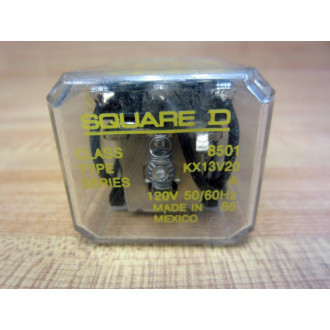 Square D 8501-KX13V20 Relay 8501KX13V20 - Used