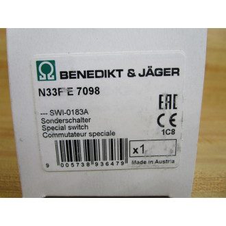 Benedikt & Jager N33F E 7098 Rotary Switch SWI-0183A