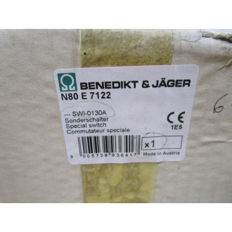 Benedikt & Jager N80 E 7122 Rotary Switch SWI-0130A