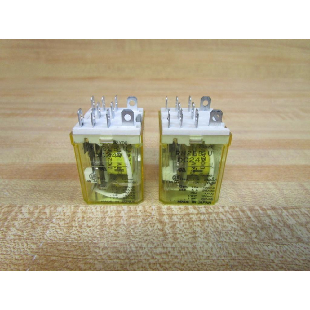 IDEC RH2LB-U-DC24V Latch Relay RH2LBUDC24V (Pack of 2) - Used IDEC RH2LB-U-DC24V Latch Relay RH2LBUDC24V (Pack of 2) - Used