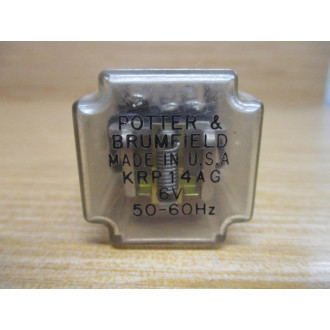 Potter & Brumfield KRP-14AG-6V AC Relay KRP-14AG-6 - Used