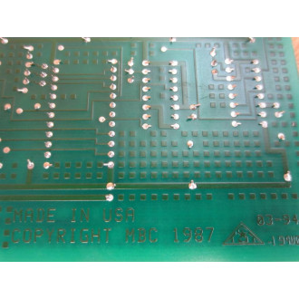 MBC MID-64 Circuit Board 14033 PC6332 WO Adapter Bar - Used