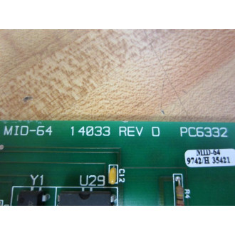 MBC MID-64 Circuit Board 14033 PC6332 - Used