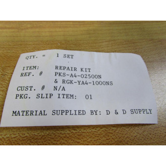 PKS-A4-02500N Repair Kit RGK-YA4-1000NS - New No Box