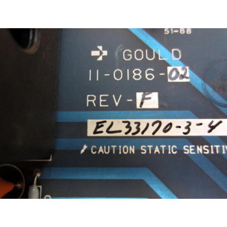 Gould 11-0186-02 Circuit Board 11-0186-101 - Used