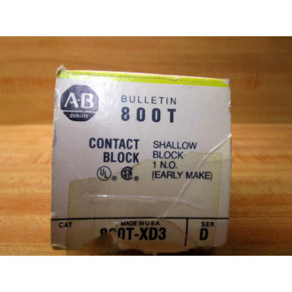 Allen Bradley 800T-XD3 Contact Block 800TXD3 Series D (Pack of 2)