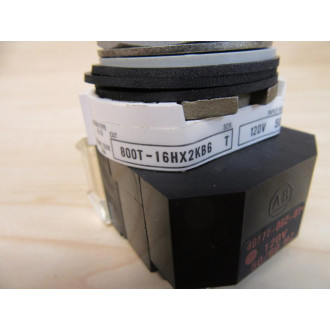 Allen Bradley 800T-16HX2KB6 Selector Switch 800T16HX2KB6 Amber - New No Box