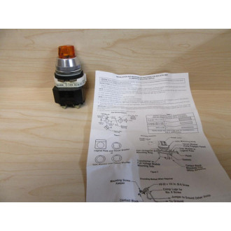 Allen Bradley 800T-16HX2KB6 Selector Switch 800T16HX2KB6 AmberSeries T