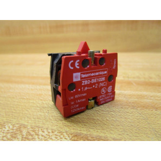 Schneider Telemecanique ZB2-BE1026 Contact Block ZB2BE1026 - New No Box