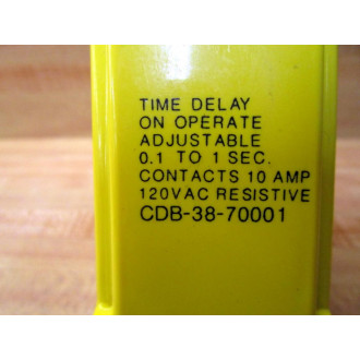 AMF Potter & Brumfield CDB-38-70001 Time Delay Relay CDB3870001 - Used
