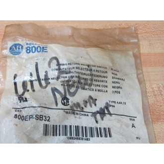 Allen Bradley 800EP-SB32 Spring Return Selector Switch 800EPSB32