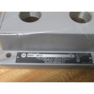Allen Bradley 800H-NP31 Enclosure Cover 800HNP31