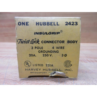 Hubbell HBL2423 Insulgrip Connector Body 2423
