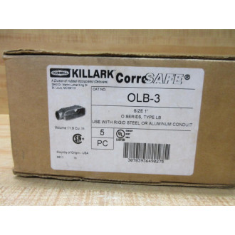 Hubbell Killark OLB-3 1" Conduit Body OLB3 (Pack of 5)