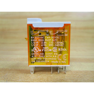 Allen Bradley 700-HK32A1-3-4 120V AC Relay 700-HK32A1-3-4 120VAC