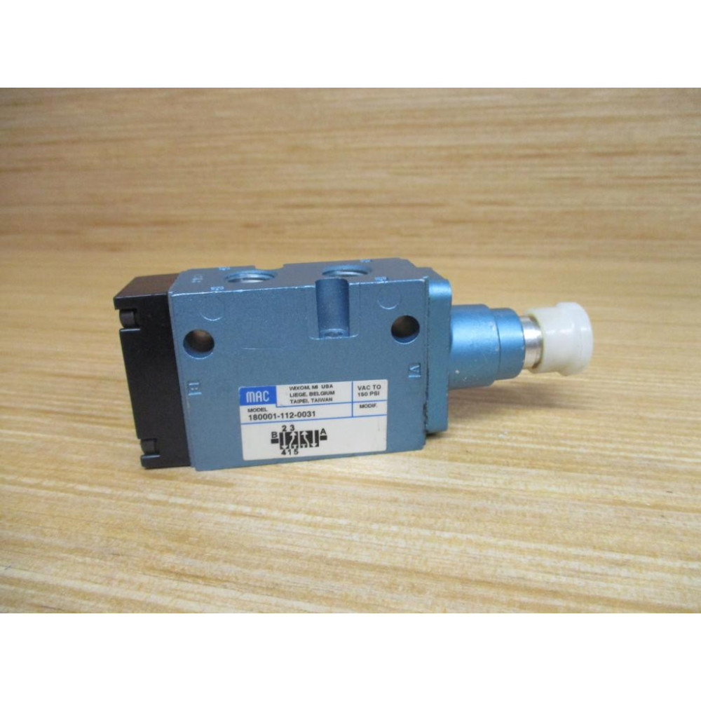 Mac Valves 180001-112-0031 Solenoid Valve 1800011120031 - New No Box