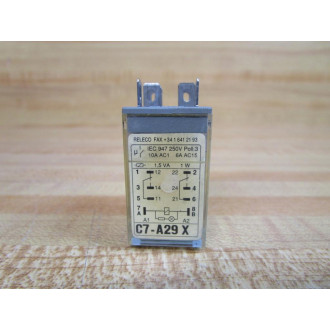 Releco C7-A29X-AC120V Turck Relay C7-A29X (Pack of 3) - Used