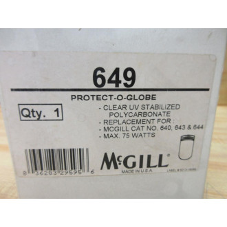 McGill 649 Protect-O-Globe Polycarbonate Globe