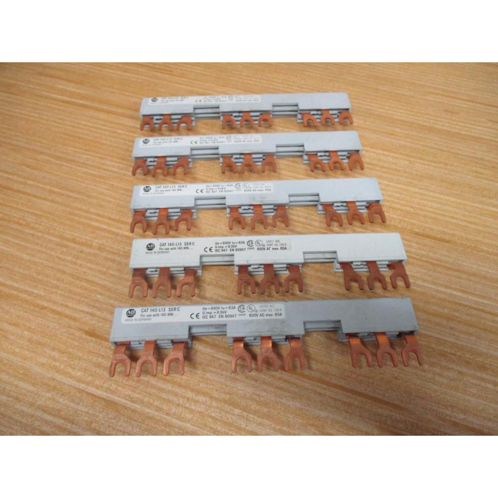 Allen Bradley 140-L13 Terminal Link 140L13 Ser.C (Pack of 5) - Used