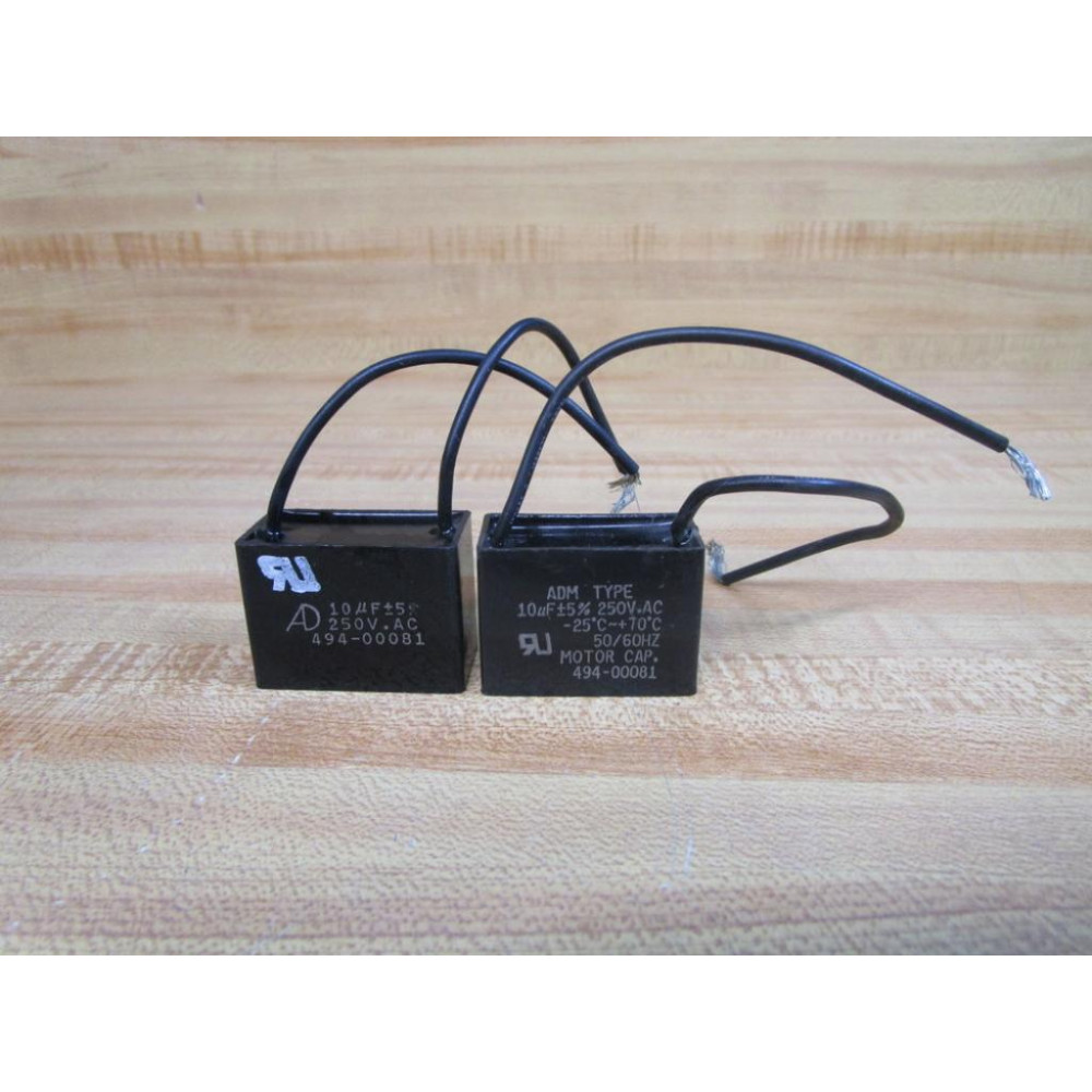 Bodine 494-00081 Motor Capacitor 49400081 (Pack of 2) - Used