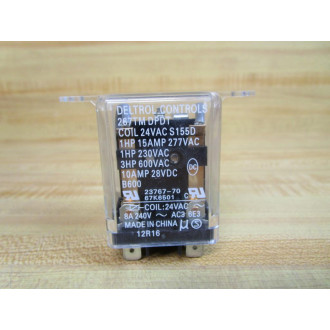 Deltrol Controls 267TM DPDT Relay 23767-70 - New No Box