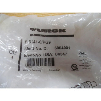 Turck B8141-0PG9 Female Connector 6904901