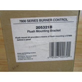 Honeywell 205321B Flush Mounting Bracket Bracket Only