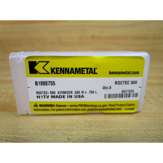 Kennametal B1888755 Atomizer 6621530 (Pack of 3)
