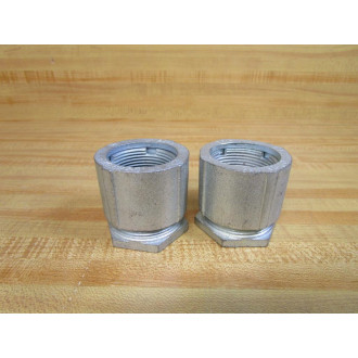 OZ Gedney 4-125 4125 3-Piece Conduit Coupling Size 1-14" (Pack of 2) - New No Box