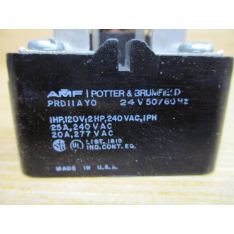 AMF Potter & Brumfield PRD11AYO Relay 24V - Used