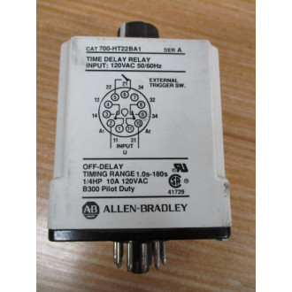 Allen Bradley 700-HT22BA1 Time Delay Relay 700HT22BA1 - Used