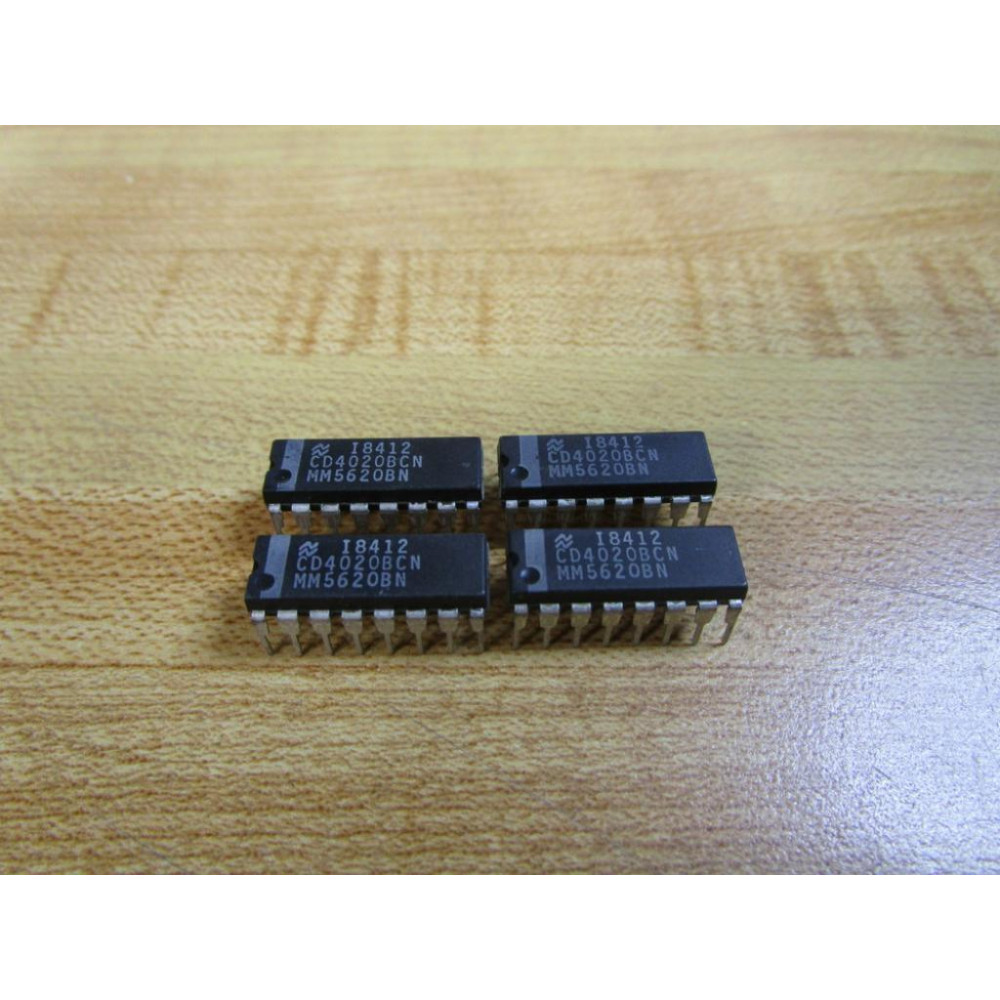 National Semiconductor CD4020BCN Binary Counter MM5620BN (Pack of 4) - New No Box