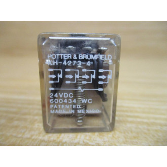 Potter & Brumfield KH-4273-4-24V DC AMF Relay KH-7273-4 - Used