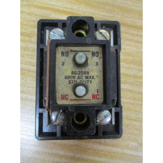Cutler Hammer 86-2588 Pushbutton 862588 Switch Module Only - Used