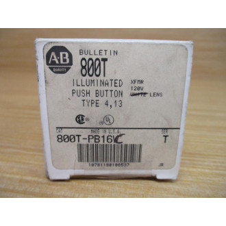 Allen Bradley 800T-PB16W White Button 40171-002-01, 800T-XA